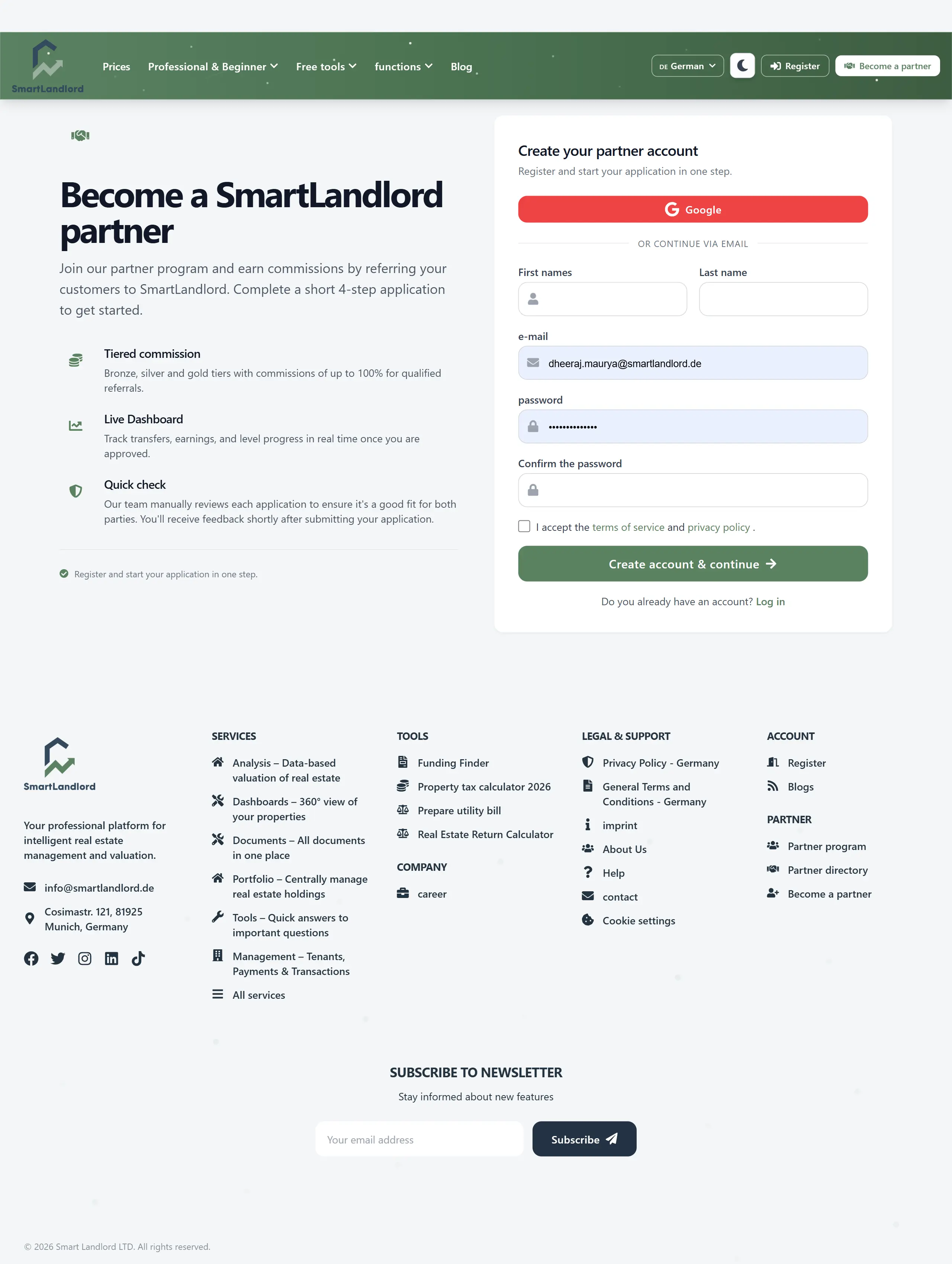 Partner-Onboarding-Antrag